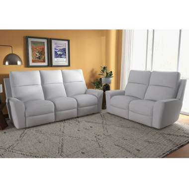 Altera leather deals power reclining sofa